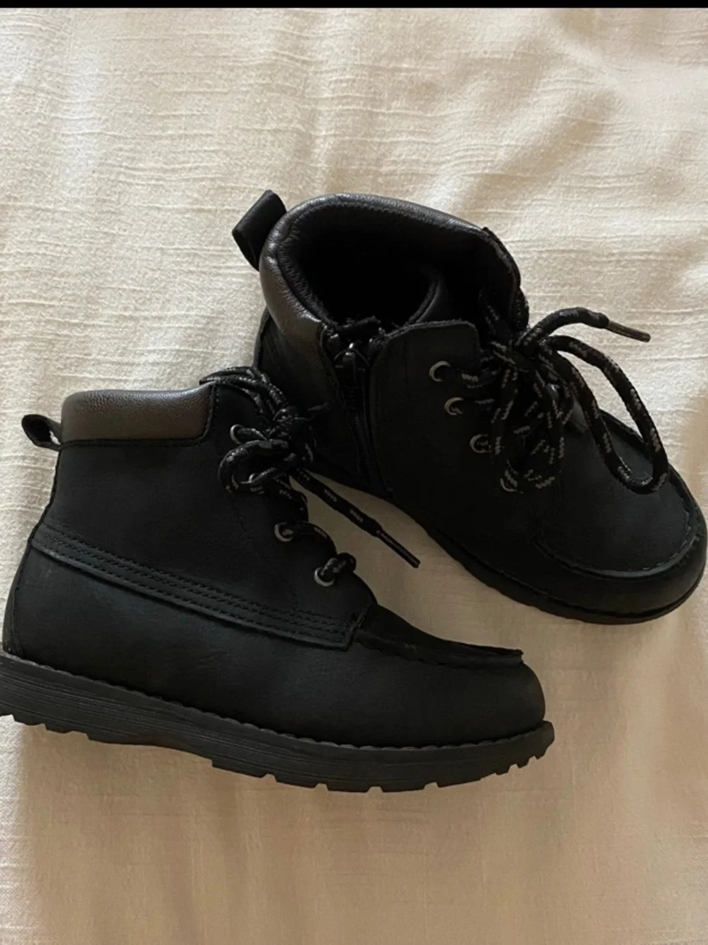 Old Navy Toddler Boy Black Zipper Boots